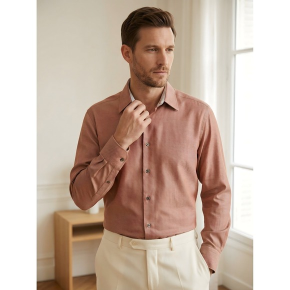 Liste Rouge Other - Liste Rouge Sur Mesure Paris Mens XL Cotton Cashmere Shirt France